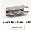 Double Toilet Paper Holder